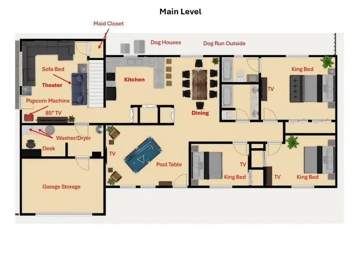 Hot Tub, Pool Table, Swing Sets, Theater, Kayaks Dom wakacyjny Page